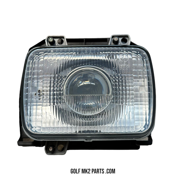 Hella DE front / Grille with new Hella DE Lights – Golf Mk2 Parts