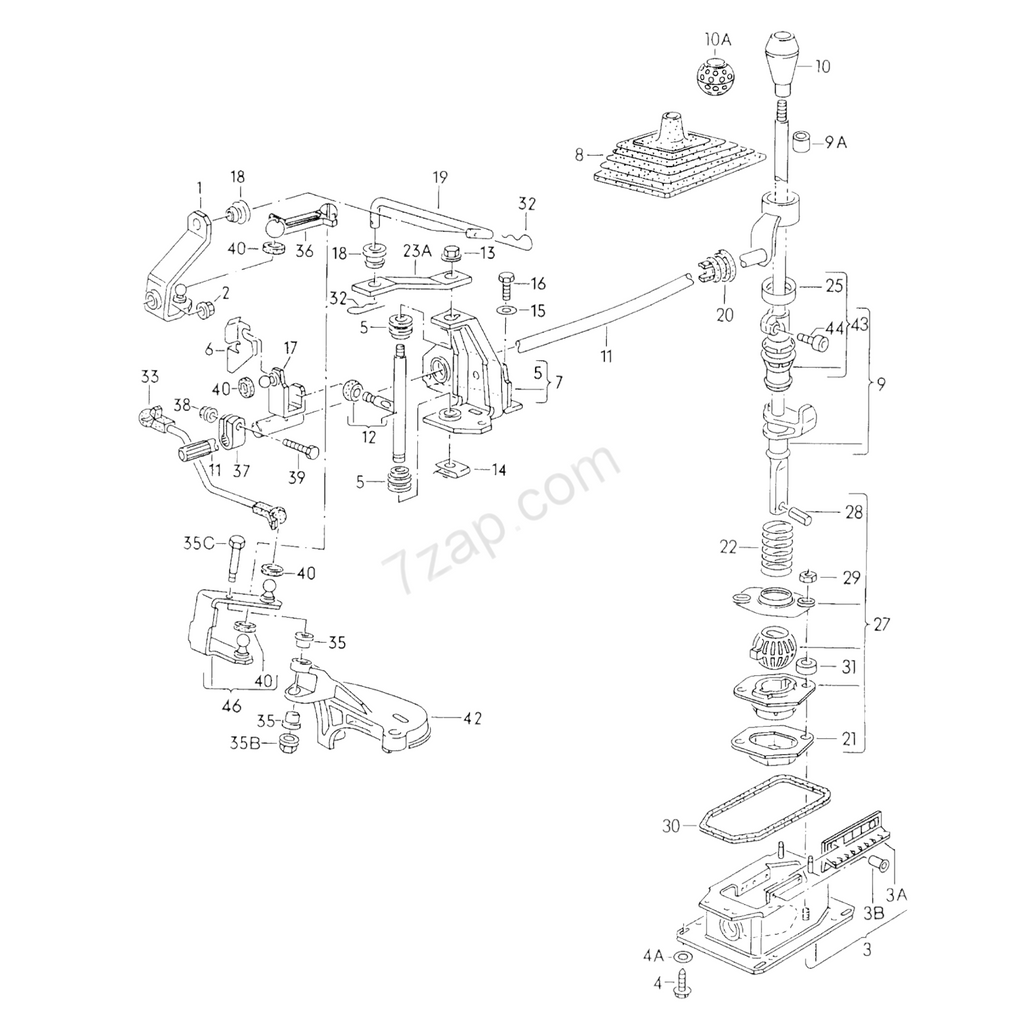 Gear Shift linkage replacement Golf Mk2 Parts