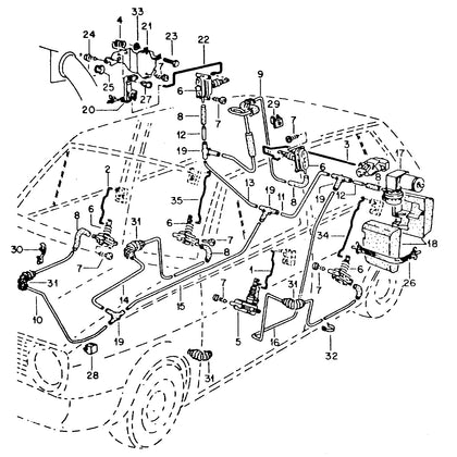 Central locking system set Golf  CE2 4 door.