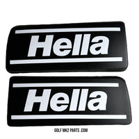 Hella covers Rallye front black and white