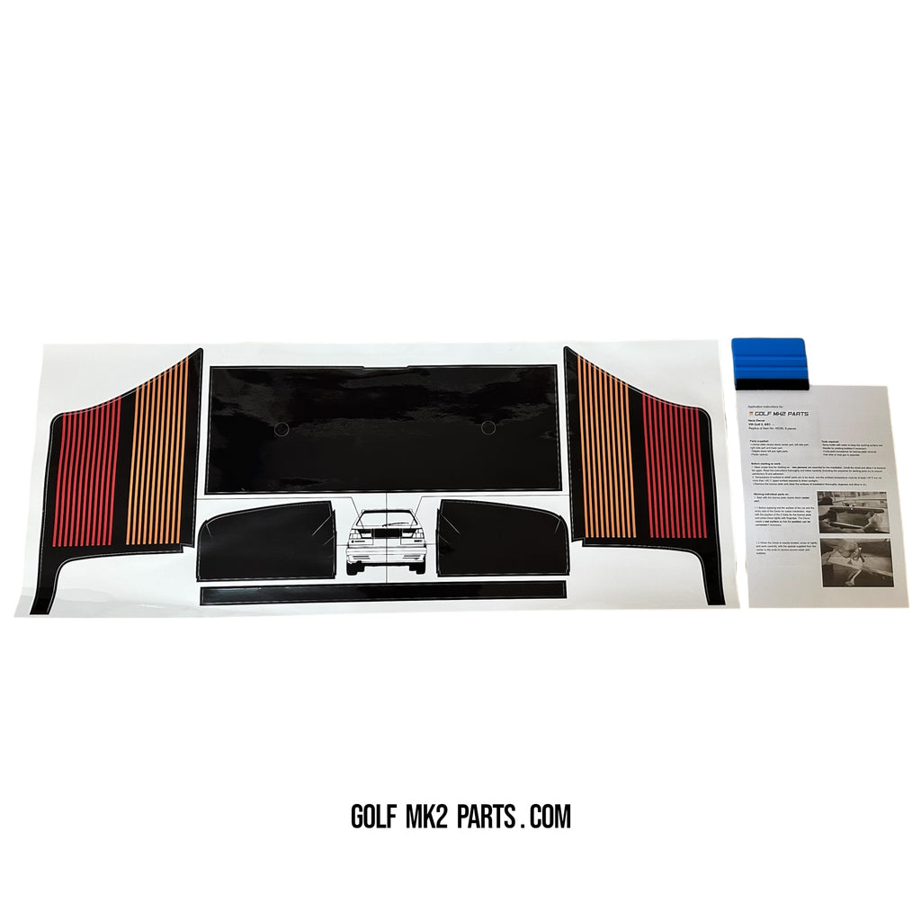 Kamei heck decor sticker set replica