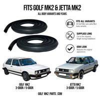 VW Golf Mk2 / Jetta Mk2 Roof Gutter Rubber Replacement Kit – Left & Right Set – 191853705