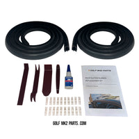 VW Golf Mk2 / Jetta Mk2 Roof Gutter Rubber Replacement Kit – Left & Right Set – 191853705