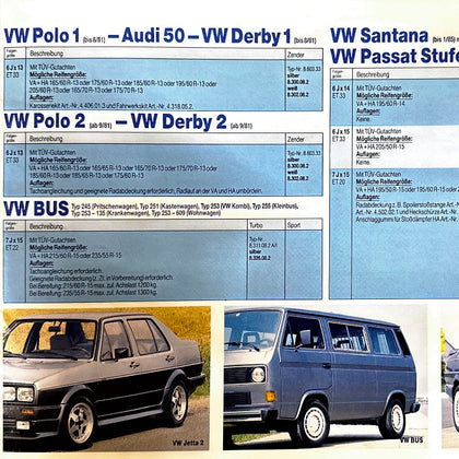 Zender Tuning Brochure Rims / alloys  (PDF File)